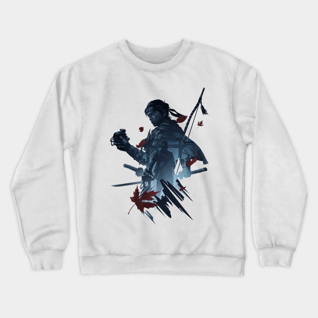 Ghost of Tsushima - Jin Sakai Crewneck Sweatshirt by whydesign